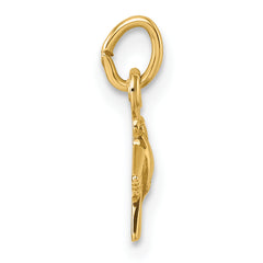 14k Polished Flying Dove Pendant