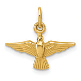 14k Polished Flying Dove Pendant