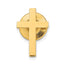 14K Gold Polished Cross Tie Tac For Men’S Elegant Accessory