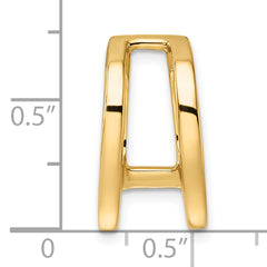14k Holds 6mm Stone Slide Mounting (No Stone Included) Fits up to 6mm Regular/8mm Fancy or Reversible Omega