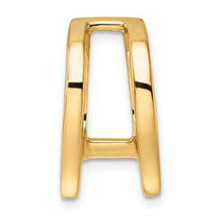 14k Holds 6mm Stone Slide Mounting (No Stone Included) Fits up to 6mm Regular/8mm Fancy or Reversible Omega