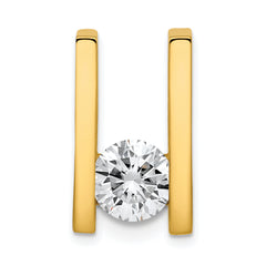 14k Holds 7.5mm Stone Slide Mounting (No Stone Included) Fits up to 8mm Regular/10mm Fancy or Reversible Omega