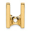 14k Holds 7.5mm Stone Slide Mounting (No Stone Included) Fits up to 6mm Regular/8mm Fancy or Reversible Omega
