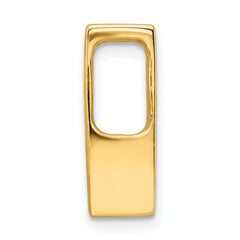 14k Holds 6mm Stone Slide Mounting (No Stone Included) Fits up to 6mm Regular/8mm Fancy or Reversible Omega