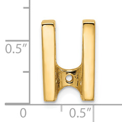 14k Holds 5.25mm Stone Slide Mounting (No Stone Included) Fits up to 6mm Regular/Fancy/Reversible Omega