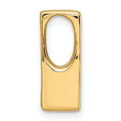 14k Holds 4.1mm Stone Slide Mounting (No Stone Included) Fits up to 4mm Regular/6mm Fancy or Reversible Omega