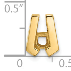14k Holds 3.75mm Stone Slide Mounting (No Stone Included) Fits up to 2mm Regular/3mm Fancy or Reversible Omega