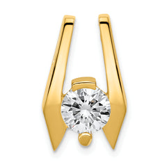 14k Holds 6.5mm Stone Slide Mounting (No Stone Included) Fits up to 2mm Regular/5mm Fancy or Reversible Omega