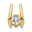 14k Complete AAA 4.75mm Diamond Slid Fits up to 3mm Fancy or Reversible Omega Only