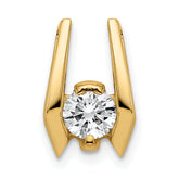 14k Complete AAA 4.75mm Diamond Slid Fits up to 3mm Fancy or Reversible Omega Only