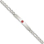 Women's Sterling Silver Figaro Medical ID Bracelet 5mm - Sophia Jewelers
