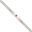 Women's Sterling Silver Figaro Medical ID Bracelet 5mm