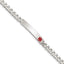 Women's Sterling Silver Curb Medical ID Bracelet 5.5mm