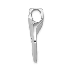 14k White Gold Complete 1/5 carat AAA Diamond Slide Fits up to 6mm Regular/8mm Fancy or Reversible Omega