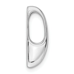 14k White Gold Holds 5.25mm Stone Slide Mounting (No Stone Included) Fits up to 6mm Regular/8mm Fancy or Reversible Omega