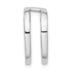 14k White Gold Holds 6mm Stone Slide Mounting (No Stone Included) Fits up to 6mm Regular/8mm Fancy or Reversible Omega