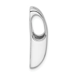 14k White Gold Holds 6.8mm Stone Slide Mounting (No Stone Included) Fits up to 6mm Regular/8mm Fancy or Reversible Omega