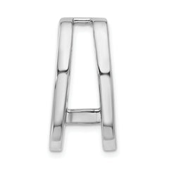 14k White Gold Holds 6.8mm Stone Slide Mounting (No Stone Included) Fits up to 6mm Regular/8mm Fancy or Reversible Omega
