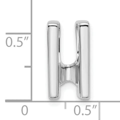 14k White Gold Holds 4.1mm Stone Slide Mounting (No Stone Included) Fits up to 4mm Regular/6mm Fancy or Reversible Omega