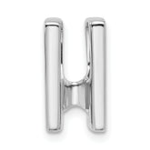 14k White Gold Holds 4.1mm Stone Slide Mounting (No Stone Included) Fits up to 4mm Regular/6mm Fancy or Reversible Omega