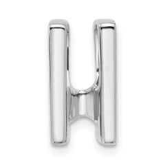 14k White Gold Holds 4.1mm Stone Slide Mounting (No Stone Included) Fits up to 4mm Regular/6mm Fancy or Reversible Omega