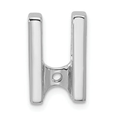 14k White Gold Holds 5.25mm Stone Slide Mounting (No Stone Included) Fits up to 6mm Regular/Fancy/Reversible Omega