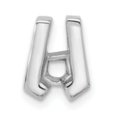 14k White Gold Holds 3.75mm Stone Slide Mounting (No Stone Included) Fits up to 2mm Regular/3mm Fancy or Reversible Omega