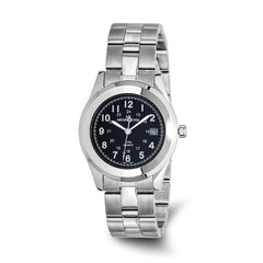 Mens Mountroyal Stainless Steel Black Dial Sport Watch