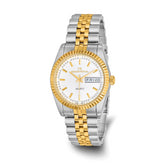 Mens Mountroyal Two-tone IP-plated White Dial Watch