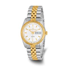 Mens Mountroyal Two-tone IP-plated White Dial Watch