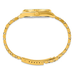 Mens Mountroyal IP-plated Black Dial Watch