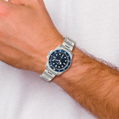 Mens Mountroyal Stainless Steel Blue Dial Divers Watch
