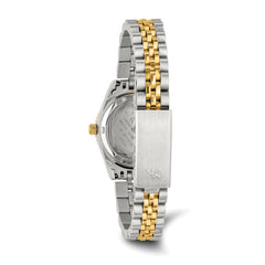 Ladies Mountroyal Two-tone IP-plated Black Dial Watch