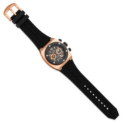 Mens Mountroyal Chrono Rose IP-plated Polyurethane Band 43x47mm Watch