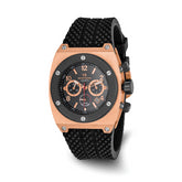 Mens Mountroyal Chrono Rose IP-plated Polyurethane Band 43x47mm Watch