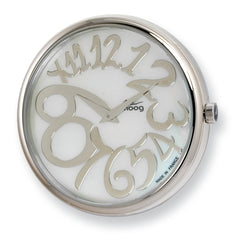 Moog Pol. Stnlss Stl/MOP Dial/Slvr-tone Mrkrs Watch Only