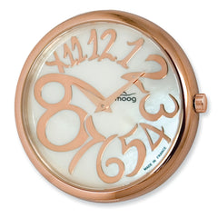 Moog Rose Pol. Stnlss Stl/MOP Dial/Rose Mrkrs Watch Only