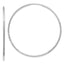 Endless Hoop Earrings in 14K White Gold, 45mm Diamond-Cut - Sophia Jewelers