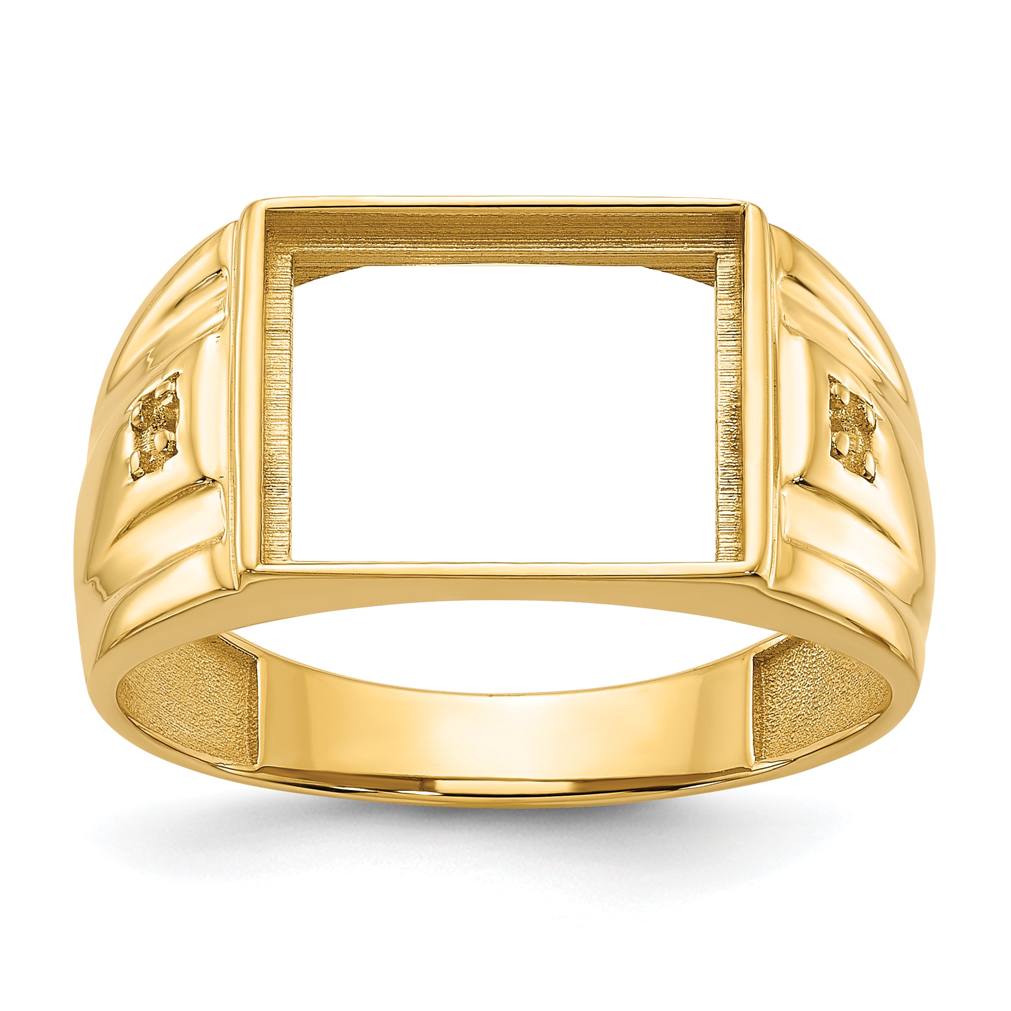 14k Men's ring Mounting (No Stone Included)