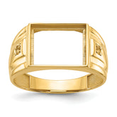 14k Men's ring Mounting (No Stone Included)
