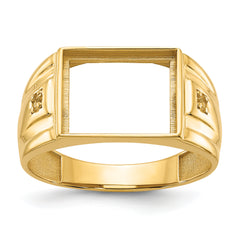 14k Men's ring Mounting (No Stone Included)