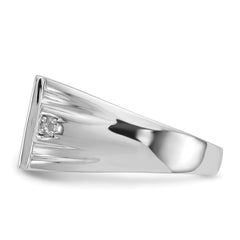 14k White Gold Men's ring Mounting (No Stone Included)