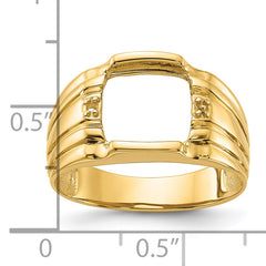 14k Men's ring Mounting (No Stone Included)
