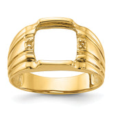 14k Men's ring Mounting (No Stone Included)