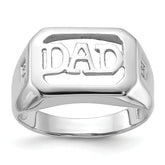 14k White Gold Men's ring Mounting (No Stone Included)