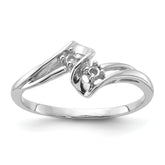 14k White Gold .05ct. Diamond Ring Mounting (No Stone Included)