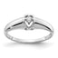 14k White Gold AA Diamond ring