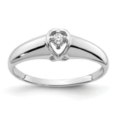 14k White Gold AA Diamond ring