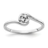 14k White Gold AA Diamond ring