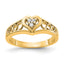 AA Diamond Heart Ring in 14K Yellow Gold (1/20 ct. tw.), Size 6 - Sophia Jewelers